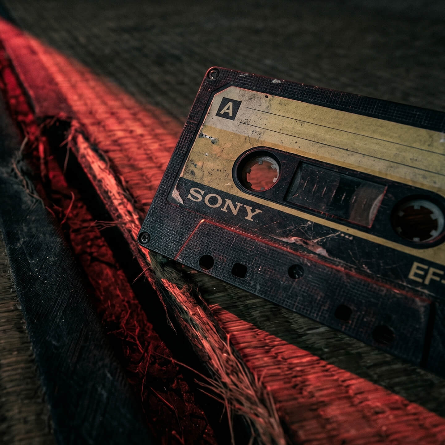 Cinta de casete retro misterio